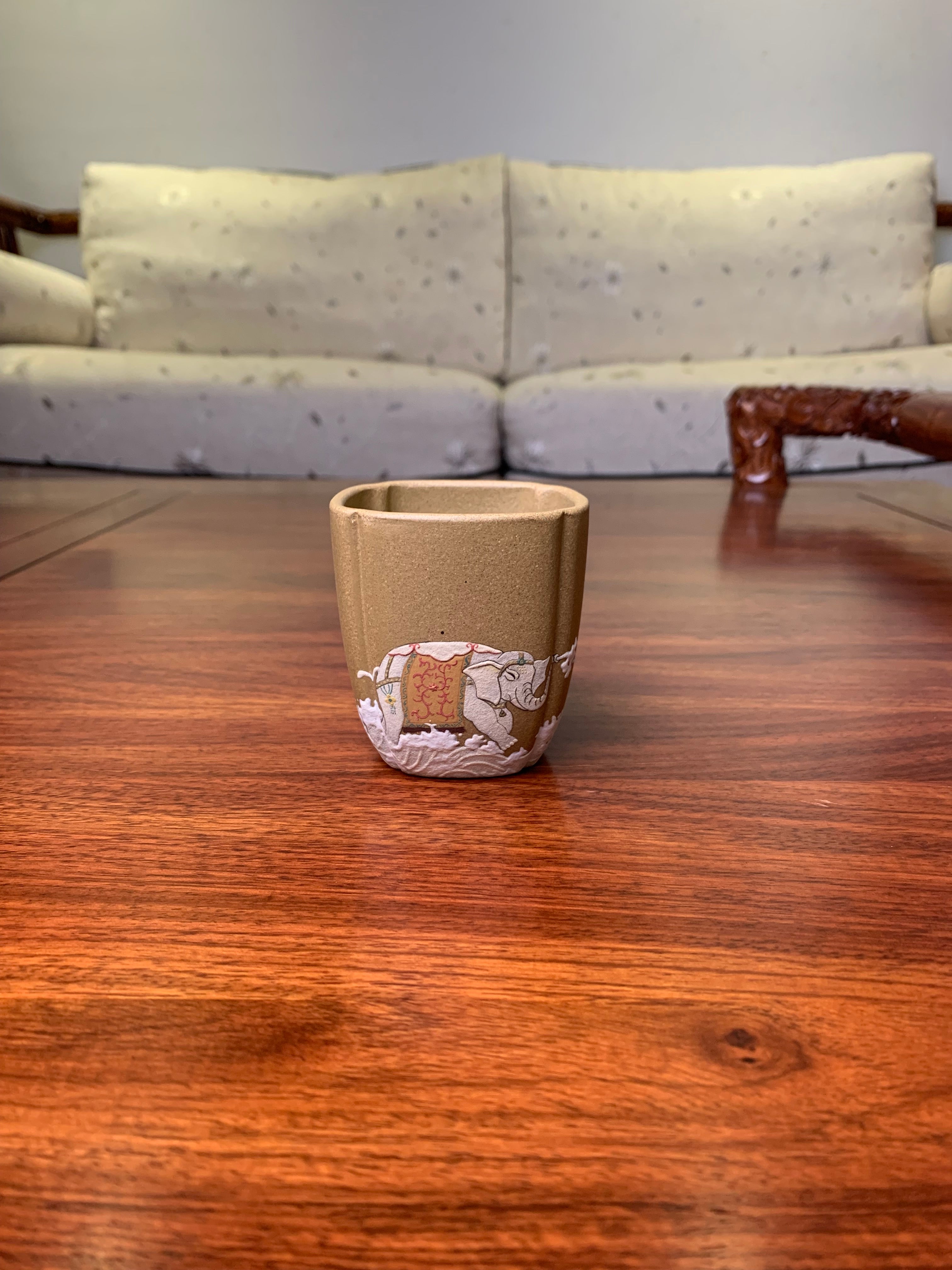 yixing teacup elephant front